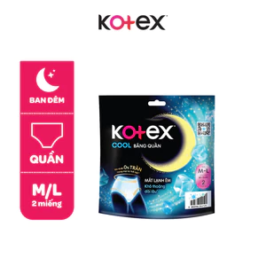 Băng vệ sinh Kotex Dạng Quần Cool cỡ M/L 2 Miếng