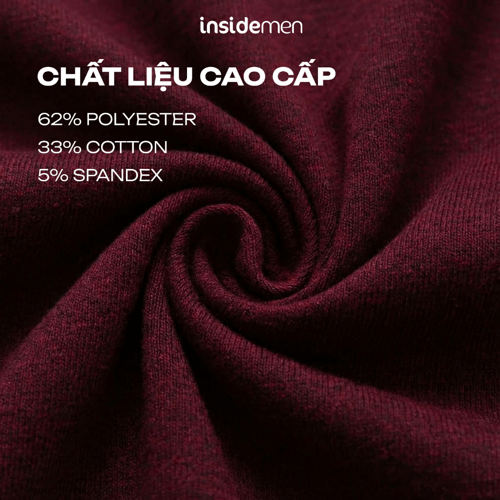 Áo thun ngắn tay INSIDEMEN chất liệu cotton mềm mại, thoáng mát, thấm hút mồ hôi tốt ITSR10
