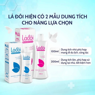 Dung dịch sữa vệ sinh phụ nữ LÁ ĐÔI - Ngăn ngừa mùi, ngứa, viêm nhiễm phụ khoa.