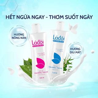 Dung dịch sữa vệ sinh phụ nữ LÁ ĐÔI - Ngăn ngừa mùi, ngứa, viêm nhiễm phụ khoa.