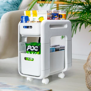 Kệ Trượt Đựng Đồ Nhà Tắm Nhà Bếp Có Bánh Trượt Đa Năng Chính Hãng Việt Nhật (mã 5588)