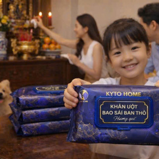 Khăn Ướt Lau Bàn Thờ Hương Quế - Khử Mùi Thanh Khiết, Lau Sạch Nhanh, Không Cay Mắt – 1 Gói 30 Tờ