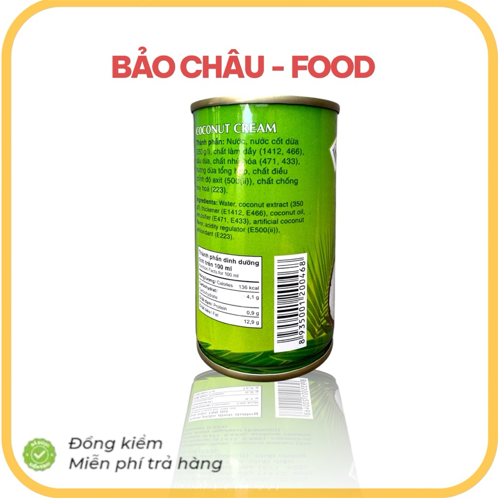 Nước Cốt Dừa Wonderfarm Lon 160ml - Thơm Ngon, Béo Ngậy