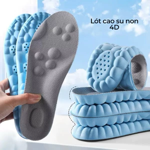 lót giày cao su non 4D hàng chuẩn cao cấp êm thoáng không biến dạng , bộ đội , công nhân , chạy bộ , tập gym ....