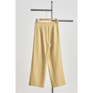 Quần Công Sở Nữ Ống Rộng LAMER FASHION Cạp Cao Dáng Suông Chun Sườn O64W25Q006