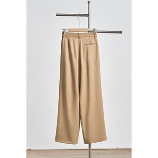 Quần Ống Rộng Công Sở LAMER FASHION Dáng Suông Chun Sườn Túi Dọc Vải Chéo Hàn Đứng Form O64W25Q005