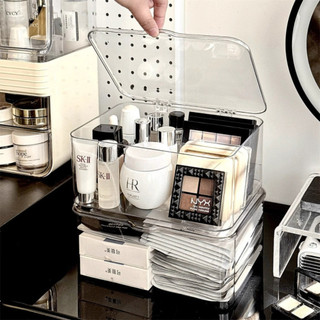 Hộp Đựng Mỹ Phẩm Trong Suốt Acrylic MAISON Hộp Đựng Son, Nước Hoa, Skincare Gọn Gàng Kèm Nắp Chống Bụi