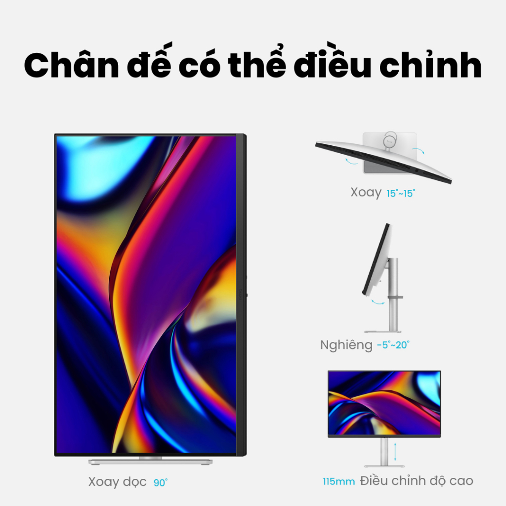 BenQ MA270UP_Màn hình máy tính dành cho Mac 27" 4K Nano Gloss USB Type-C 90W, thiết kế công thái học | BigBuy360 - bigbuy360.vn