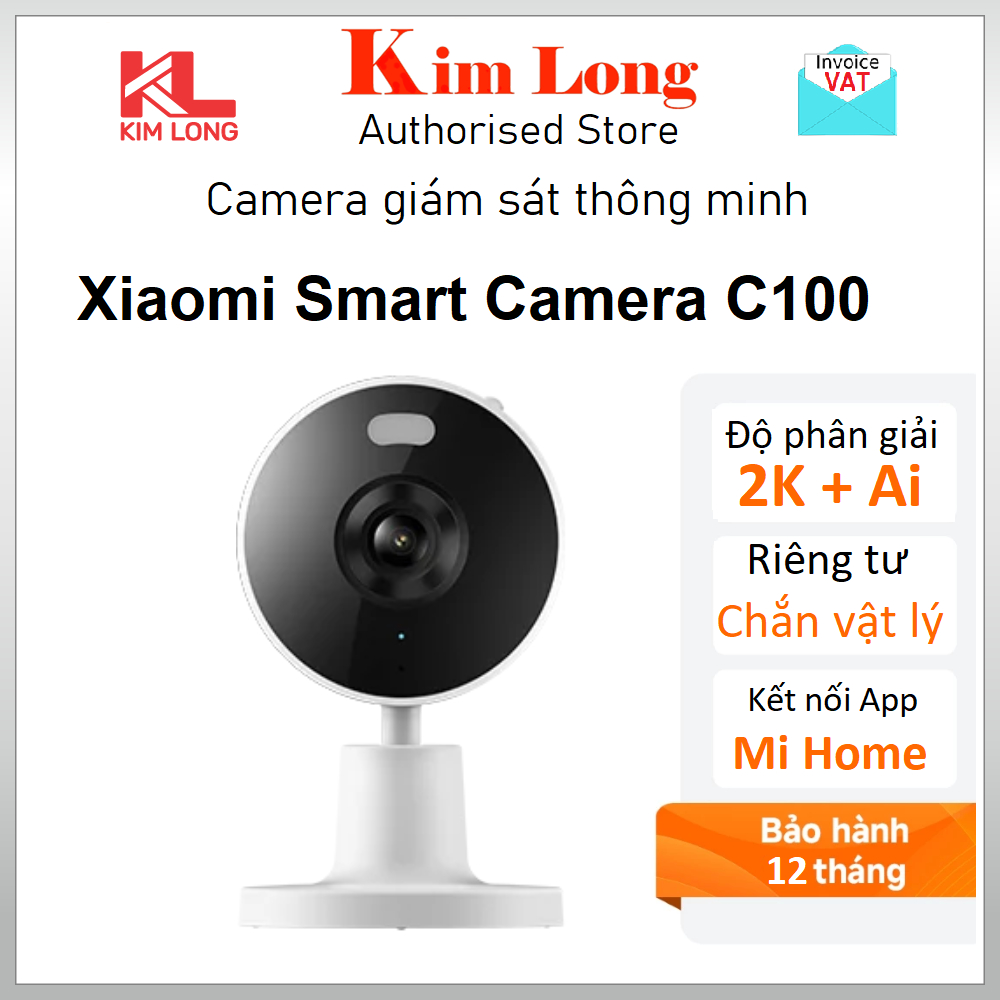 Camera quan sát Xiaomi C100 2K (2304x1296p) Ai Bản quốc tế - Chính hãng ...