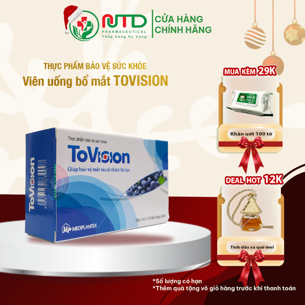 Viên Uống Bổ Mắt Tovision Nam Thái Dương – Giúp bảo vệ mắt và cải thiện ...