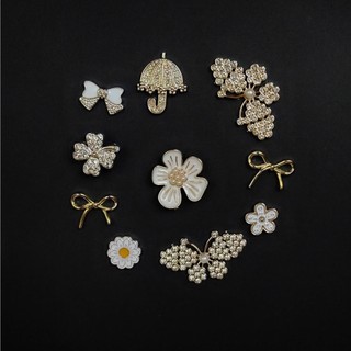 CHARM/STICKER  ĐÍNH ĐÁ: SET CHARM CAO CẤP GẮN DÉP 10 CHI TIẾT LUXURY