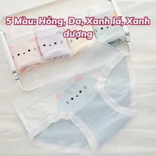Quần lót nữ cotton kháng khuẩn viền lụa mềm mại thoáng mát kiểu dáng xinh xắn dễ thương DEVARI L1164