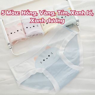 Quần lót nữ cotton kháng khuẩn viền lụa mềm mại thoáng mát Quần chíp nữ cạp vừa tôn dángDEVARI L1164