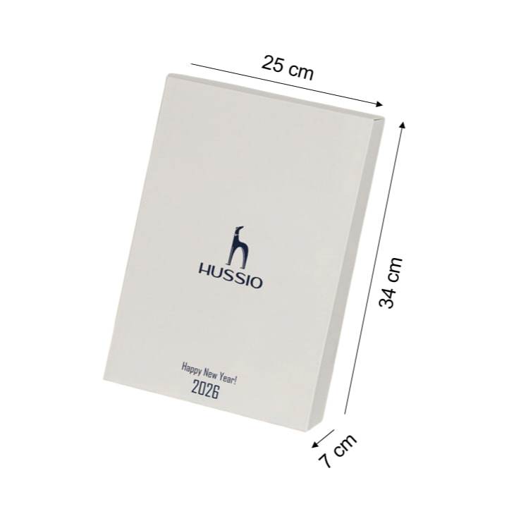 [QUÀ TẶNG KHÔNG BÁN] Set quà tặng Thắt lưng da nam cao cấp + Box Tết sang trọng - HUSSIO