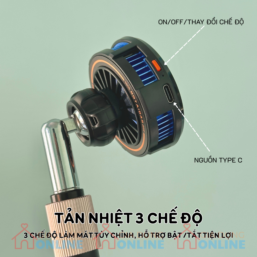 Giá đỡ tản nhiệt sò lạnh cho điện thoại khi live stream, sạc pin không nóng HM18
