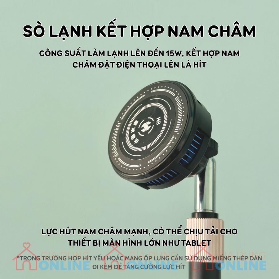 Giá đỡ tản nhiệt sò lạnh cho điện thoại khi live stream, sạc pin không nóng HM18