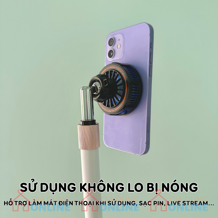 Giá đỡ tản nhiệt sò lạnh cho điện thoại khi live stream, sạc pin không nóng HM18