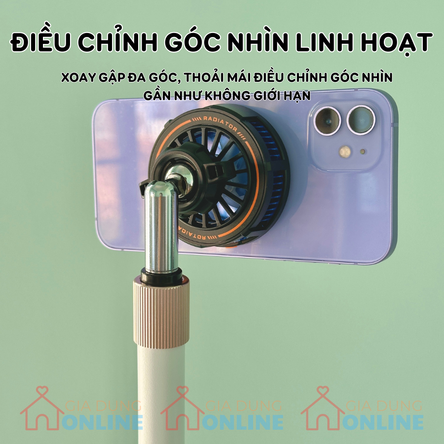 Giá đỡ tản nhiệt sò lạnh cho điện thoại khi live stream, sạc pin không nóng HM18