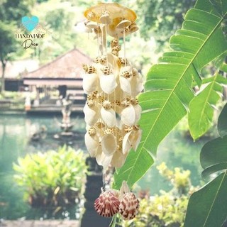 Chuông gió phong thủy treo cửa làm bằng vỏ sò,vỏ ốc trang trí phong cách biển