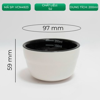 VOLCANO Chén sứ cupping thử nếm cà phê 200ml