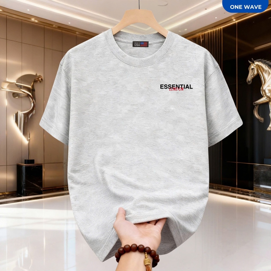 Áo thun nam nữ cao cấp ONE WAVE chất 100% cotton mềm mịn, form chuẩn, mặc lịch sự sang trọng TS193