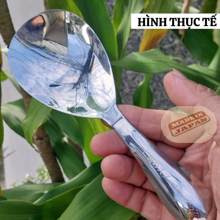 Vá xới cơm chống dính kháng khuẩn Japan hàng nhập bãi chưa sử dụng inox 304