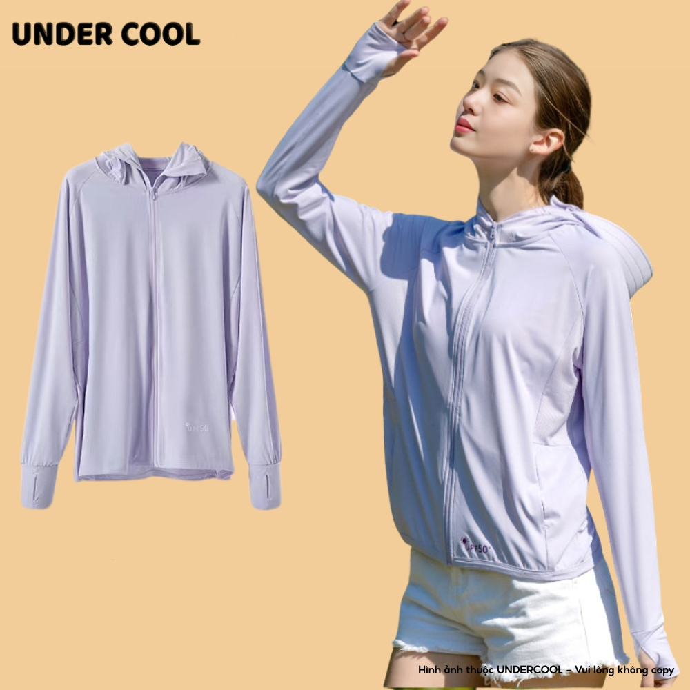 Áo chống nắng chất su ICE mát lạnh UNDERCOOL nam nữ 6D Hàn UPF 50+Áo chống nắng màu pastel Live ACN07