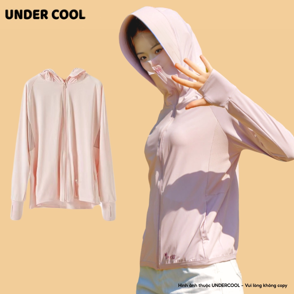 Áo chống nắng chất su ICE mát lạnh UNDERCOOL nam nữ 6D Hàn UPF 50+Áo chống nắng màu pastel Live ACN07