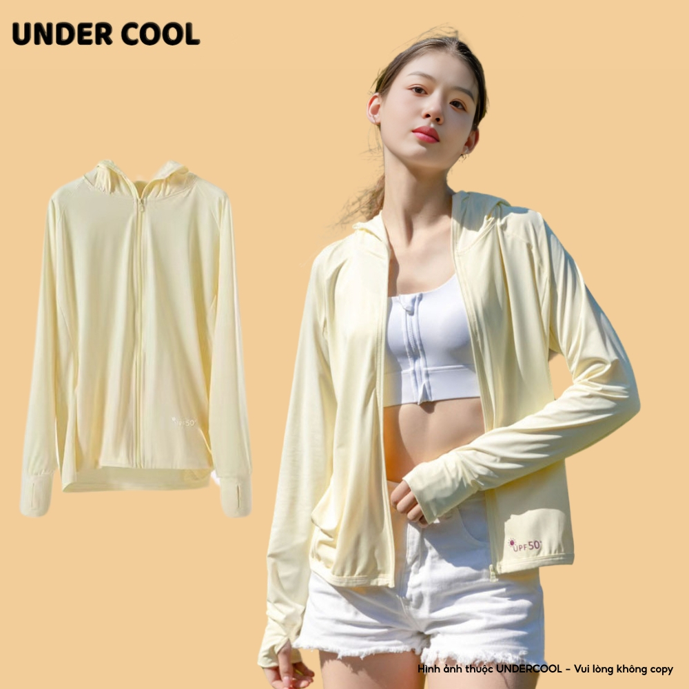 Áo chống nắng chất su ICE mát lạnh UNDERCOOL nam nữ 6D Hàn UPF 50+Áo chống nắng màu pastel Live ACN07