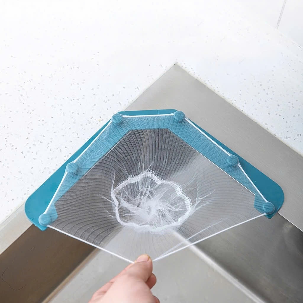 Kệ Lưới Lọc Thức Ăn Thừa – Giá Đỡ Túi Lưới Thoát Nước Bồn Rửa, Tiện Dụng Cho Gia Đình