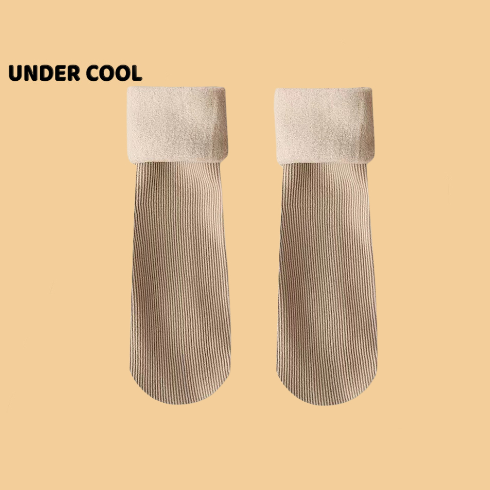 Set 5 Đôi Tất Vớ ủ kem Chống nắng len Lót Lông Giữ Nhiệt UNDERCOOL Mềm Mịn Dày Ấm tông mầu Vintage , live TC18