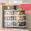 Tủ Nhựa 3/4/5/6 TẦNG Gấp Gọn Tiện Lợi, Thiết Kế Cánh Tủ Trong Suốt Có Bánh Xe Di Chuyển Tiện Lợi