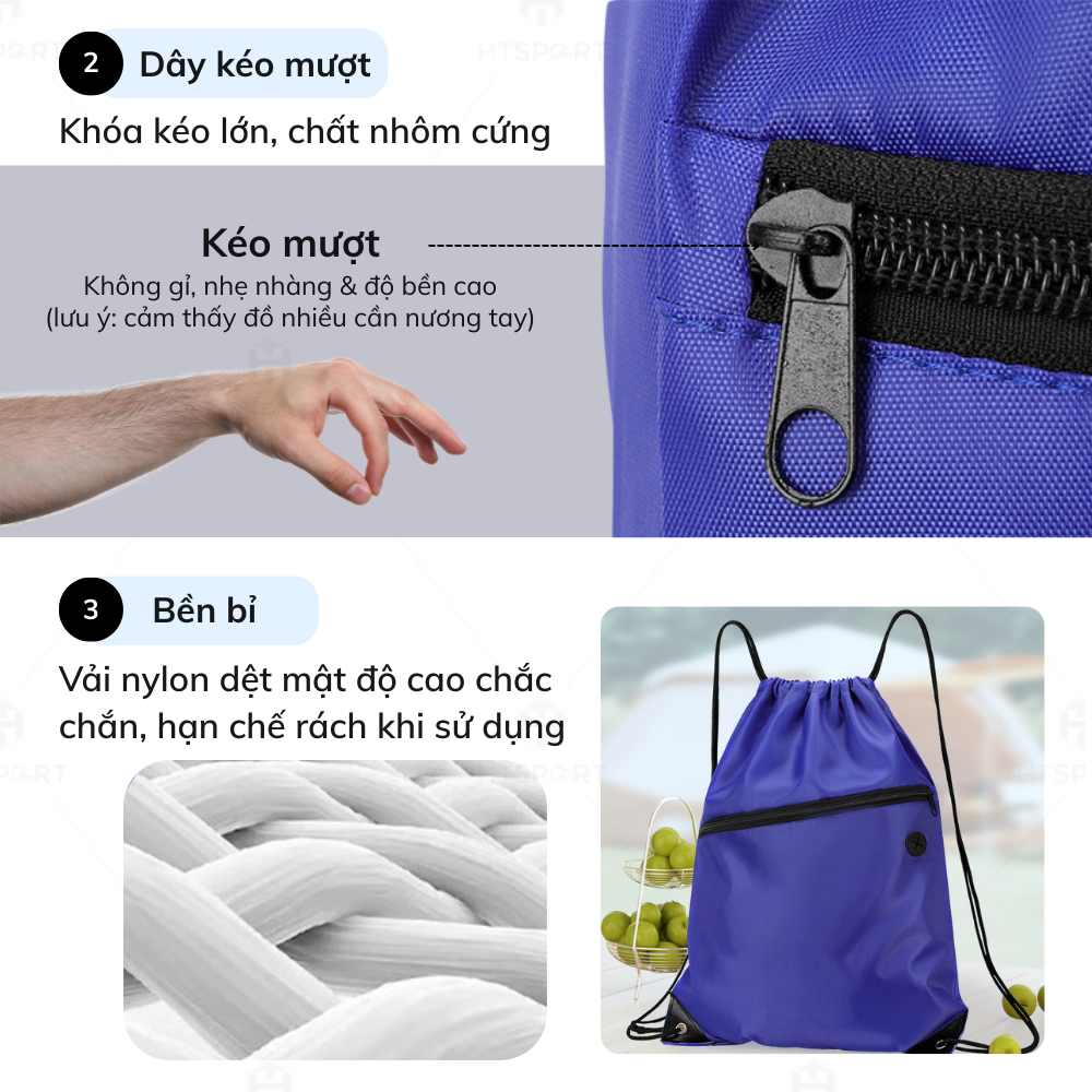 Túi Rút Thể Thao, Balo Túi Dây Rút Thời Trang, Không Logo Nhiều Màu