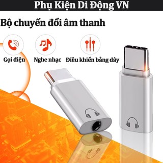 Cổng chuyển tai nghe iOS và Type-C âm thanh rõ tương thích điện thoại máy tính bảng iPhone Samsung Xiaomi Huawei OPPO
