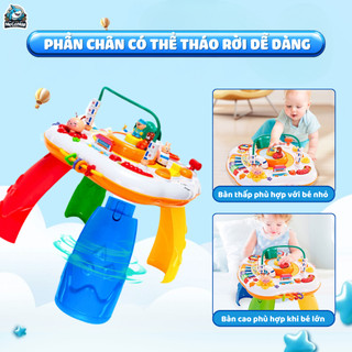 Bàn Chơi Đa Năng Cho Bé, Đồ Chơi Montessori Giáo Dục Sớm Có Phát Nhạc, Nhiều Trò Chơi Giúp Bé Phát Triển Toàn Diện