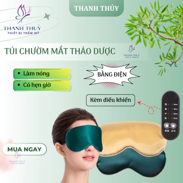 Túi chườm mắt thảo dược làm nóng điện | Túi chườm mắt ngải cứu