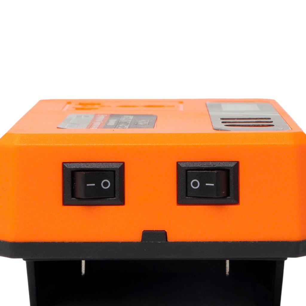 [Có đèn LED] Đế chuyển đổi nguồn HUKAN G1-BCN0218, Chuyển từ 21v lên 180v~220v - Chân pin phổ thông