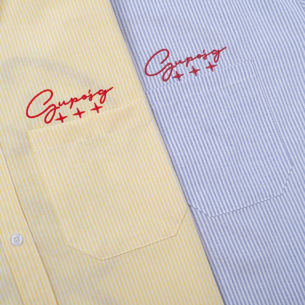 Áo Sơ Mi Tay Ngắn Boxy Thêu Xù Gupo’sg Studio Vải Oxford Unisex Local Brand GUPO – TS04 | BigBuy360 - bigbuy360.vn