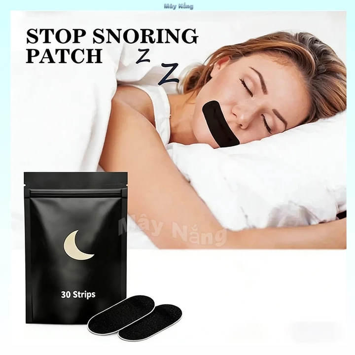 Dừng Ngáy Miếng Dán Mũi Cải Thiện Thở Miếng Dán Làm Mới Phổi Giảm Đau Cải Thiện Ngủ Đêm Ngủ Miệng Băng 30 Chiếc
