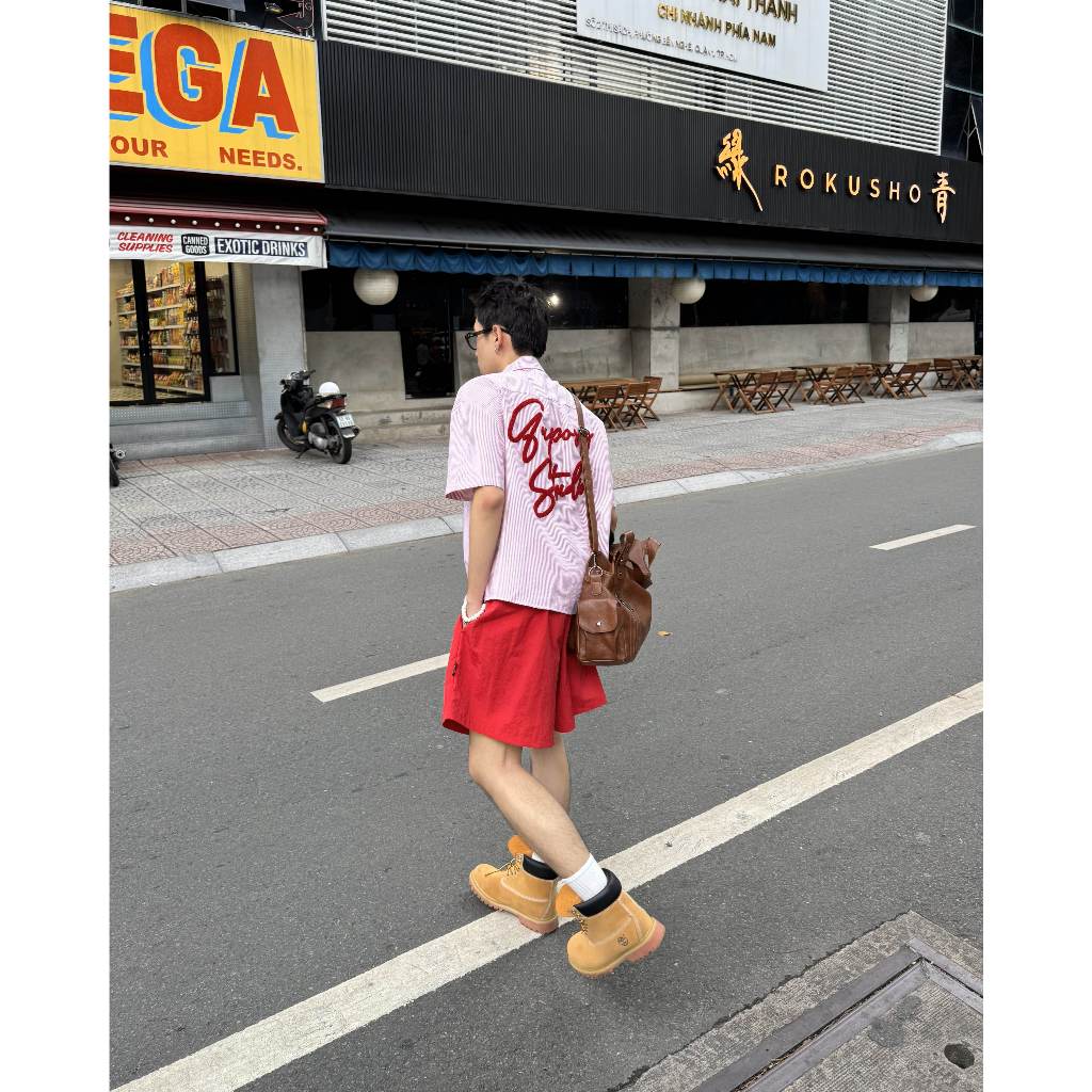 Áo Sơ Mi Tay Ngắn Boxy Thêu Xù Gupo’sg Studio Vải Oxford Unisex Local Brand GUPO – TS04 | BigBuy360 - bigbuy360.vn