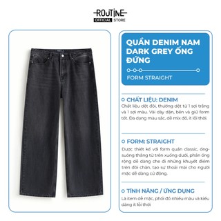 Quần Jeans Nam Form Straight - Routine 10F25DPA035