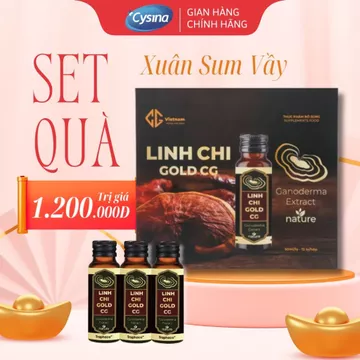 Nước Linh Chi Gold CG - Traphaco Hỗ Trợ Ổn Định Huyết Áp, Giảm Tiểu Đường, Men Gan Cao, Mỡ Máu, Ngủ Ngon Hộp 12 lọx50 ml