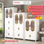 Tủ Quần Áo Ngăn Treo RỘNG 65CM Gấp Gọn Tiện Lợi, Tủ Nhựa Dày Dặn Có Bánh Xe 360 Độ Di Chuyển Dễ Dàng - HC10