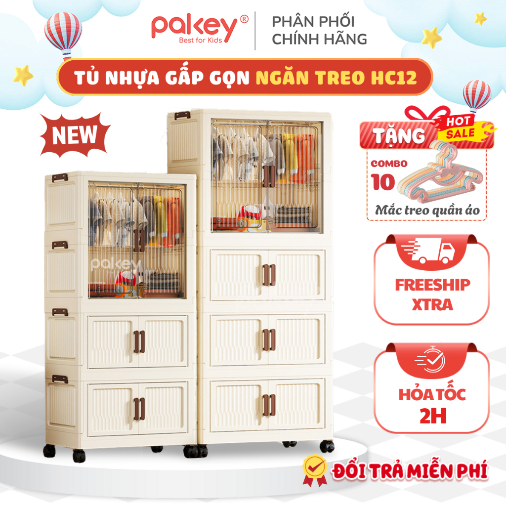 [SIÊU TỐC] Tủ Nhựa Đa Năng Đựng Đồ Cho Bé, Tủ Nhựa Mẫu Mới Có Ngăn Treo Lắp Ráp Dễ Dàng, Dày Dặn Chắc Chắn