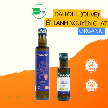 Dầu Ôliu (OLive) Organic Ép lạnh nguyên chất 250ml Crudolio Dầu Thực Vật - Ăn Kiêng - Ăn Thực Dưỡng- Organicstores