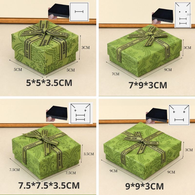 Combo Hộp đựng trang sức RETRO giấy hộp đựng nhẫn hộp dây chuyền bông tai vòng tay hộp trang sức JSP