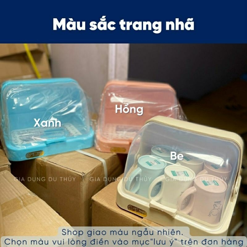 Khay Úp Cốc Ly Có Nắp Chính Hãng Việt Nhật (Mã 1355)