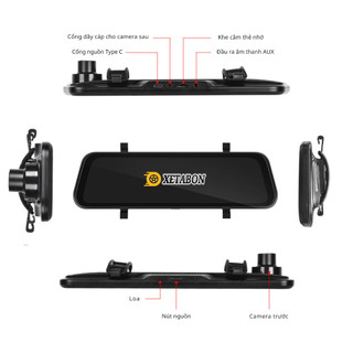 Camera hành trình A10 XETABON wifi kết nối ĐT,CarPlay, AnDroid Auto bản đồ cảnh báo tốc độ phạt nguội nghe nhạc BH 12T