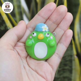 (Worry Stone LOẠI CAO CẤP) - Móc khóa đồ chơi giảm căng thẳng, lo lắng hình chú Vịt - Phủ RESIN trong suốt như thủy tinh