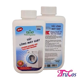 Tẩy Lồng Máy Giặt NS Organic Washing Machine Drum Cleaner Powder 300g (bột diệt khuẩn 99,9%) 2Trucos